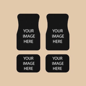 Tapis de voiture personnalisés, Accessoire intérieur de voiture, Tapis de voiture avec logo personnalisé, Cadeau véhicule pour amateurs de voiture, Décoration de voiture, Tapis de voiture, Tapis de voiture avec photo