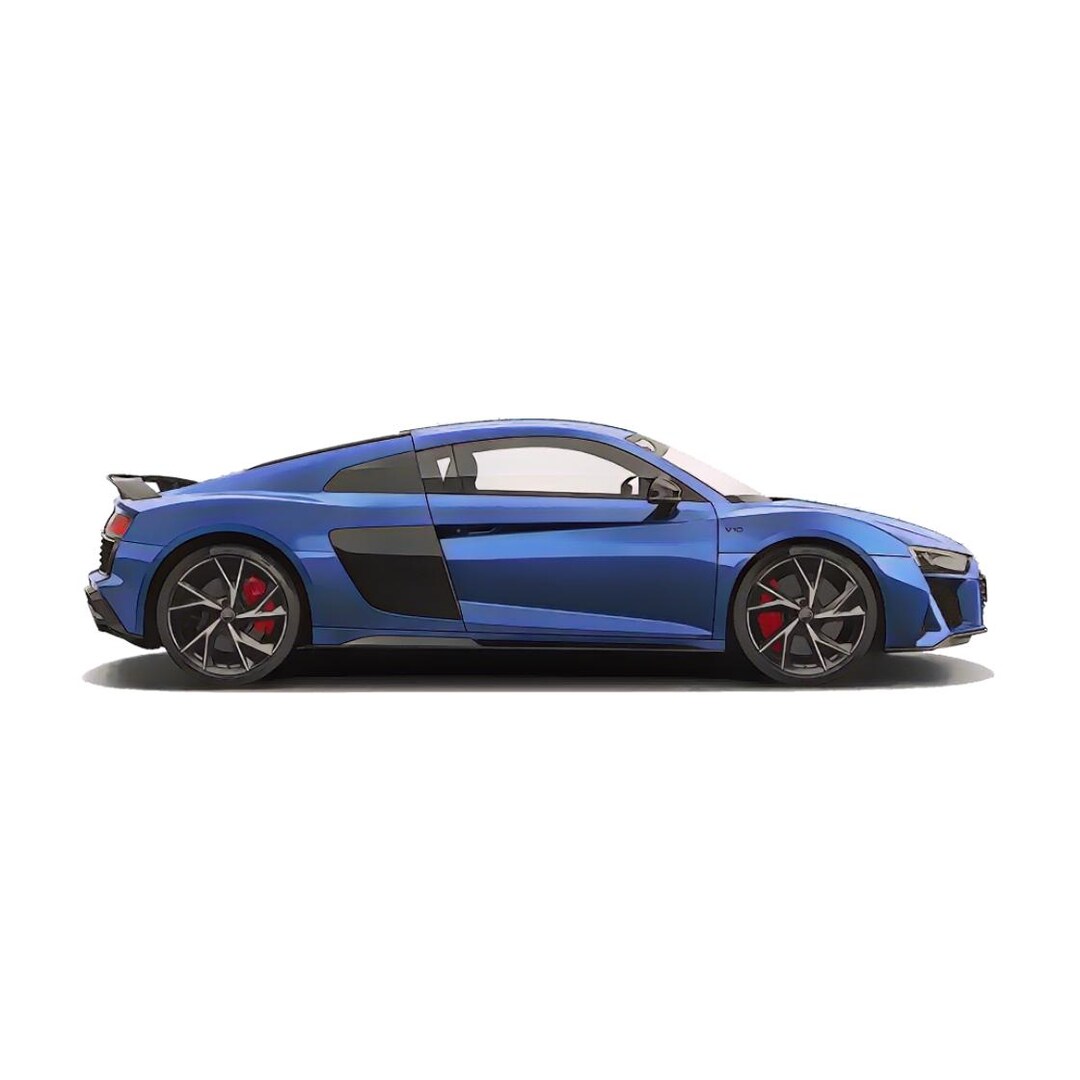 Audi R8 Drawing PNG - High-resolution Transparent Clipart for Car ...