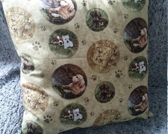 PUPPY DOG PILLOW - Camping - Kids Room Decor - Dorm Room Decor