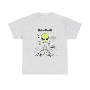 Lost Alien Unisex Tee, Extraterrestrial Spaceship Tshirt, Sci-Fi Graphic Print Shirt, Area 51 Funny Top, UFO Abduction Cotton Tee