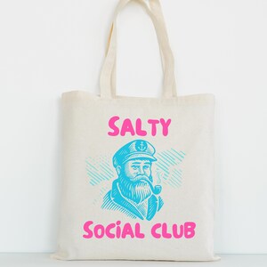 Fisherman aesthetic bag Cotton graphic Canvas Tote Bag salty shopping bag book tote