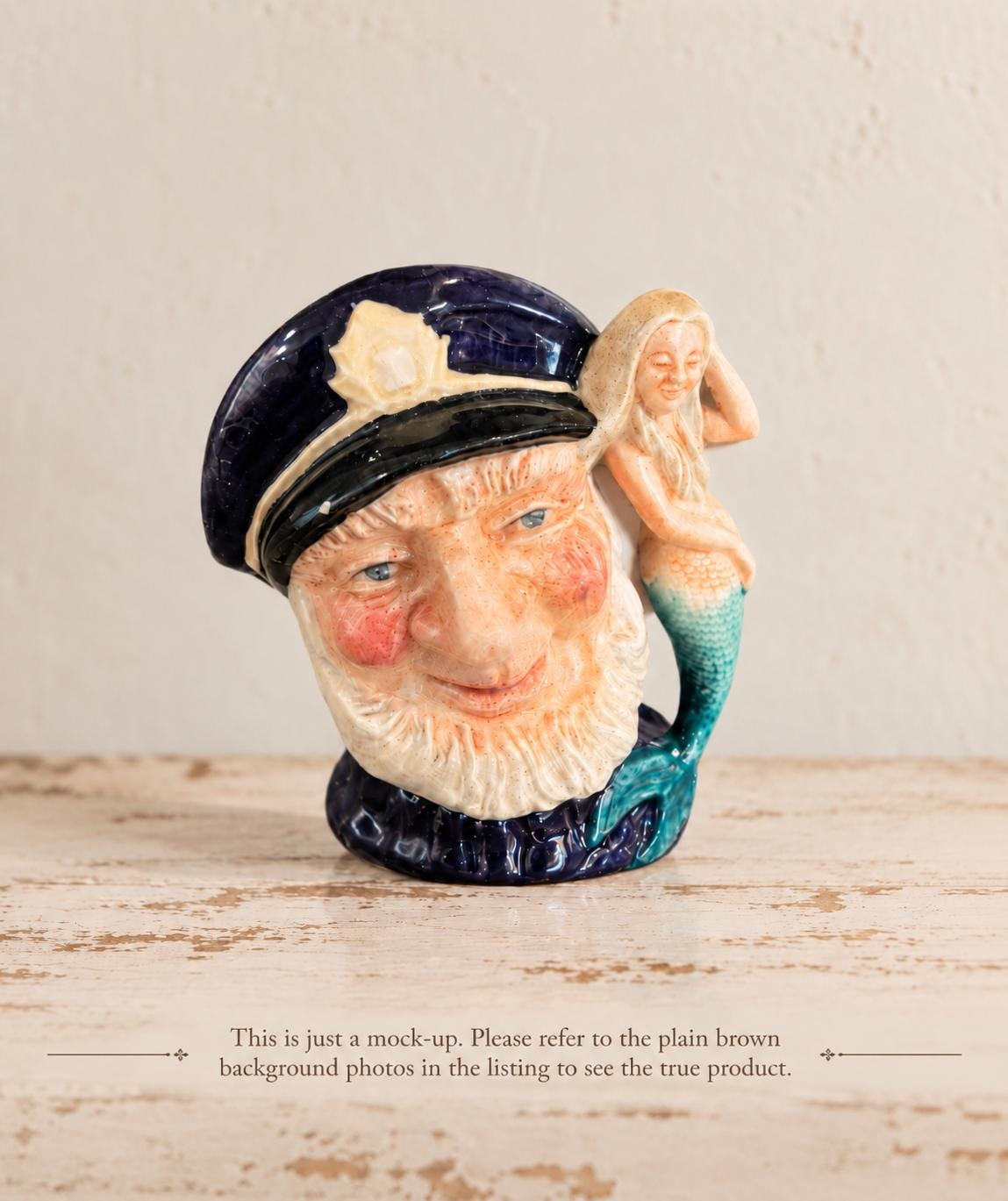 ヴィンテージ ロイヤルドルトンの「old salt」。髭の水夫と人形のジャグ Old Salt Royal Doulton - Etsy