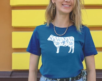 Floral Livestock T Shirt