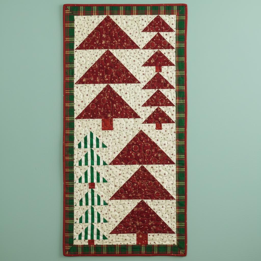 Christmas Tree Quilt Pattern, Scrappy Forest Wall Hanging (PDF Pattern ...