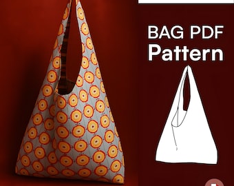 Hobo Market Bag Sewing Pattern | Slouchy Shoulder Tote (PDF Pattern)
