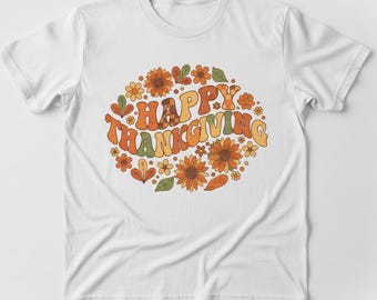 Retro Thanksgiving PNG, Family Shirt Design (Digital Download)