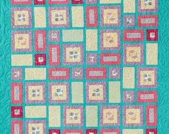 Baby Quilt Pattern | Modern Squares Design (PDF Pattern)