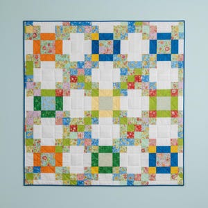 Irish Chain Baby Quilt Pattern – Scrappy Patchwork, Beginner Friendly (PDF Pattern)