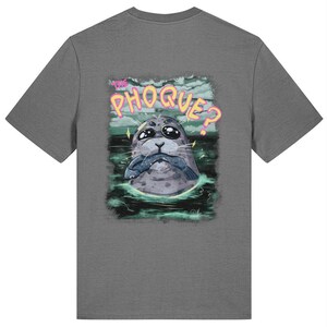 A Phoque? | Camiseta unissex de algodão orgânico com bordado frontal e estampa nas costas imagem 6
