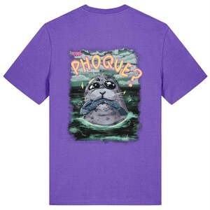 A Phoque? | Camiseta unissex de algodão orgânico com bordado frontal e estampa nas costas imagem 9
