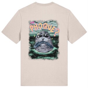 A Phoque? | Camiseta unissex de algodão orgânico com bordado frontal e estampa nas costas imagem 8