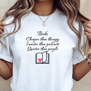 Books Lover Introvert Shirt Funny Literary Quote Tee Bookworm Shirt  Funny Minimalist Reading Tee Booknerd Shirt Teacher Tee