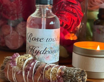 Organic Rose Hydrosol Toner: Natural Face & Skin Moisturizer
