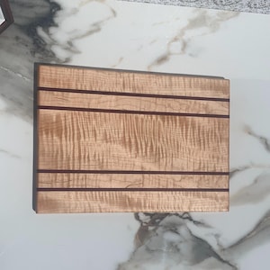 Curly Maple and Purpleheart Charcuterie Serving Board