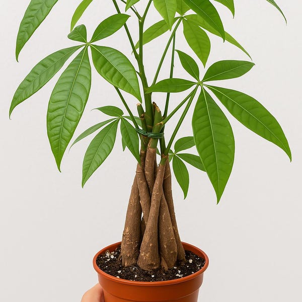 18” Braided Money Tree - Symbol of Prosperity & Good Fortune – Perfect for Housewarming or Gifts