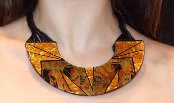 Egyptian Collar, Large U collar Cleopaatra style