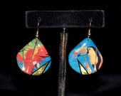 Teardrop Parrot Jungle Earrings