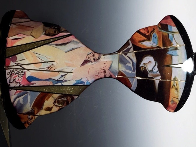 Hopur Glass Dali/Picasso Clock | Etsy
