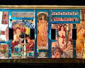 Art Nouveau switchplate from Paris Alphonse Mucha!