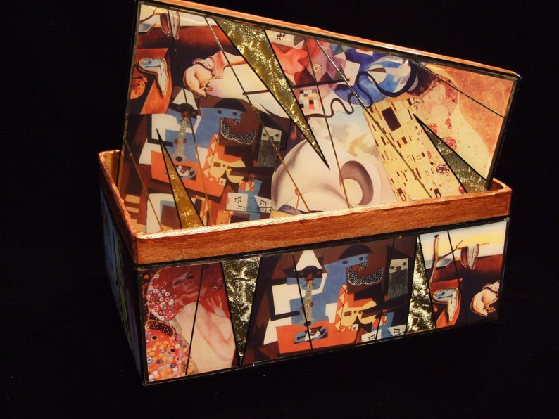Art Deco Box with Kandinsky, Picasso, Klimt image 2