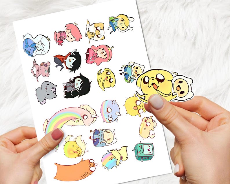 20 Mini Adventure Stickers Time; PNG & SVG Files for Cricut; Instant ...