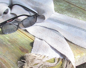 Etsy Pick! Serenity Meditation Handmade Artisan Woven Cotton Scarf or Prayer Cloth for Zen Spiritual Yoga Holistic Wellness and Self Care
