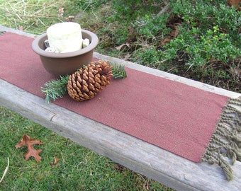 Fire Element Altar Mat Cloth Table Runner, Artisan Woven for Pagan Wiccan Prayer, Zen Meditation, Feng Shui Decor, Chabu Tea Ceremony Chaxi