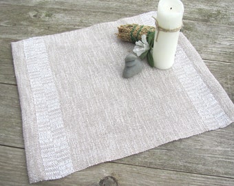 Etsy Pick! Spiritual Grounding Meditation Altar Cloth, Artisan Woven Linen Table Mat Centerpiece for Pagan Goddess Earth Element Zen Decor