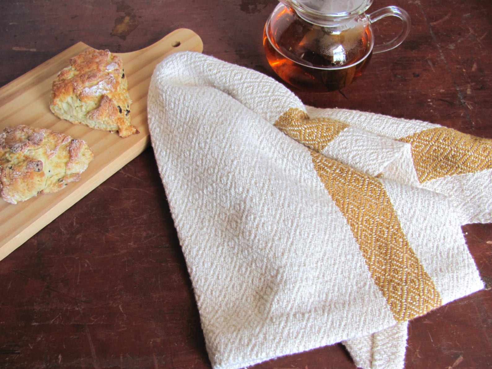 Kitchen Dish Towel Artisan Woven Hand Towel Cook Chef Foodie Etsy