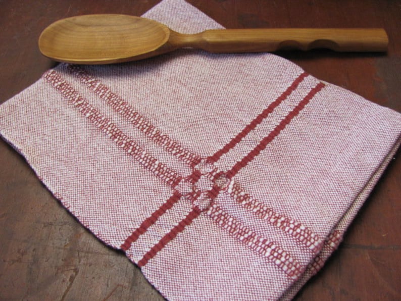 Kitchen Dish Towel Weaving Pattern Draft PDF Tutorial Instructions, 4 Shaft Four Harness Table