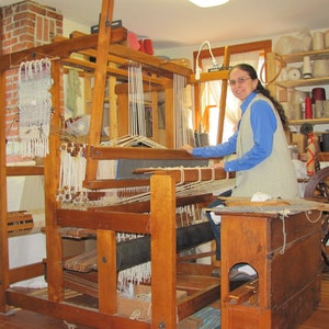 Table or Floor Loom Weaving Instructions, Easy How To Set Up Warp Threads Tutorial for Beginner Handweaving, 4H Harness Shaft Download PDF image 6