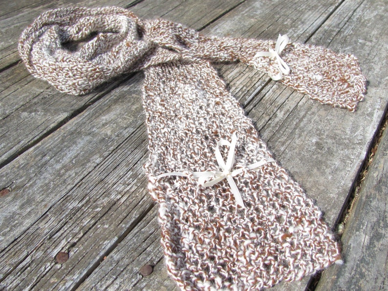 Knitted Scarf Pattern PDF, Knitting Digital Download, Easy Hand Knit Scarf, Hygge Urban Modern Country Rustic Cabin Winter Style Accessory image 7