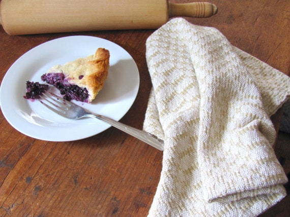 Artisan Gourmet Chef Hand Woven Kitchen Dish Towel, Handmade Cooking Baking Gift for Rustic Country French Cottage or Modern Farmhouse Decor