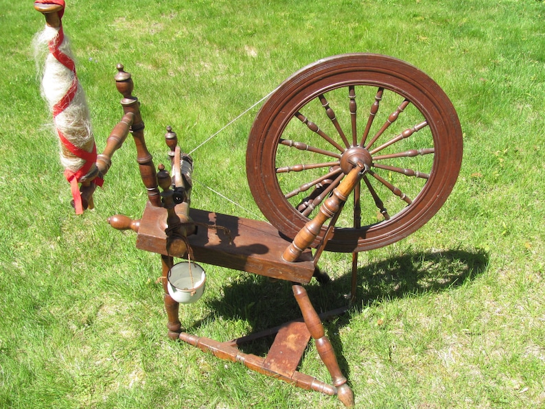 Handmade Linen Yarn Flax Hand Spinning Tutorial, Treadle Wheel Beginner