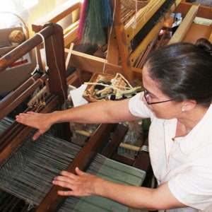 Table or Floor Loom Weaving Instructions, Easy How To Set Up Warp Threads Tutorial for Beginner Handweaving, 4H Harness Shaft Download PDF image 7