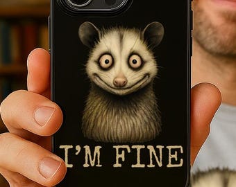 Mir geht's gut – Opossum-iPhone-Hülle – MagiQozy Edition