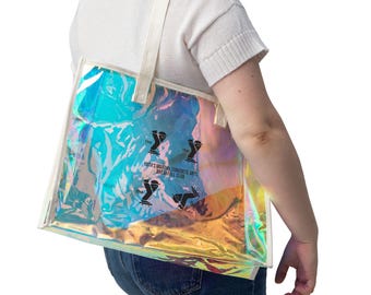 YMCA Water-Resistant Holographic Tote