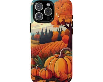 Autumn Pumpkin Magnetic Phone Case: Shockproof Fall Accessory