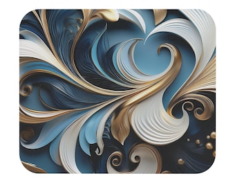 Elegant Abstract Mouse Pad: Artistic Desk Accessory for Gamers