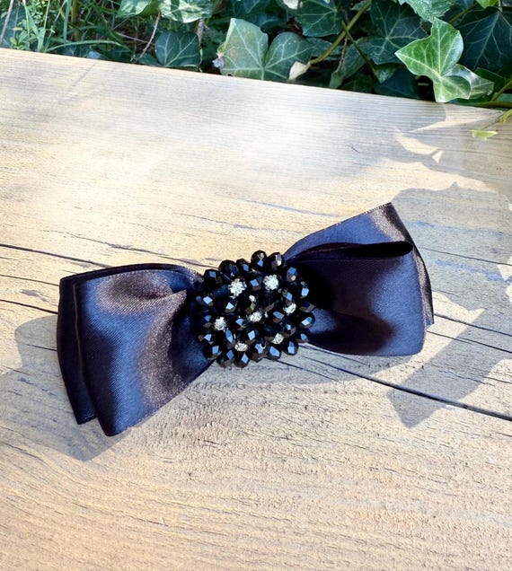 Black Bow Barrette Hair Clip | Chic and Elegant Hair Accessory for Women Claire main image 2