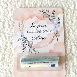 Carte cadeau billet personnalisée / Encoche porte billet pour offrir de l'argent /Anniversaire/Eid/Noël/Naissance/Remerciements/Félicitation
