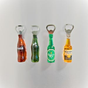 Mini Bottle Opener Fridge Magnet – Novelty Bar and Kitchen Decor, Gift for Beer & Soda Lovers, Birthday, Father&#39;s Day, Housewarming