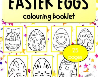 Easter Egg Coloring Book – 25 Page Printable Activity (PDF Download)