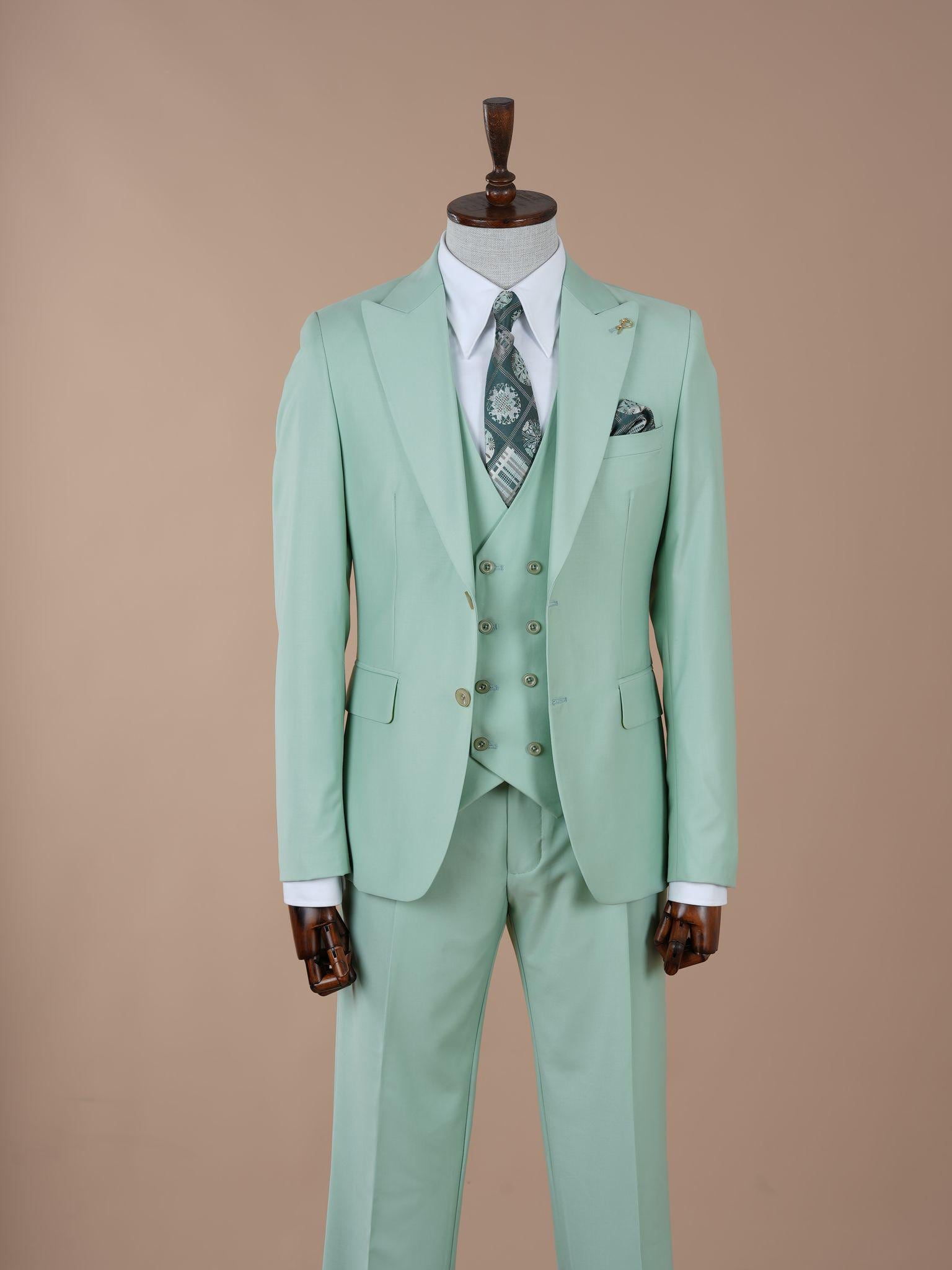 Mint Green Suit Parrot Colour Coat Pant Buy Light Green Suit Online