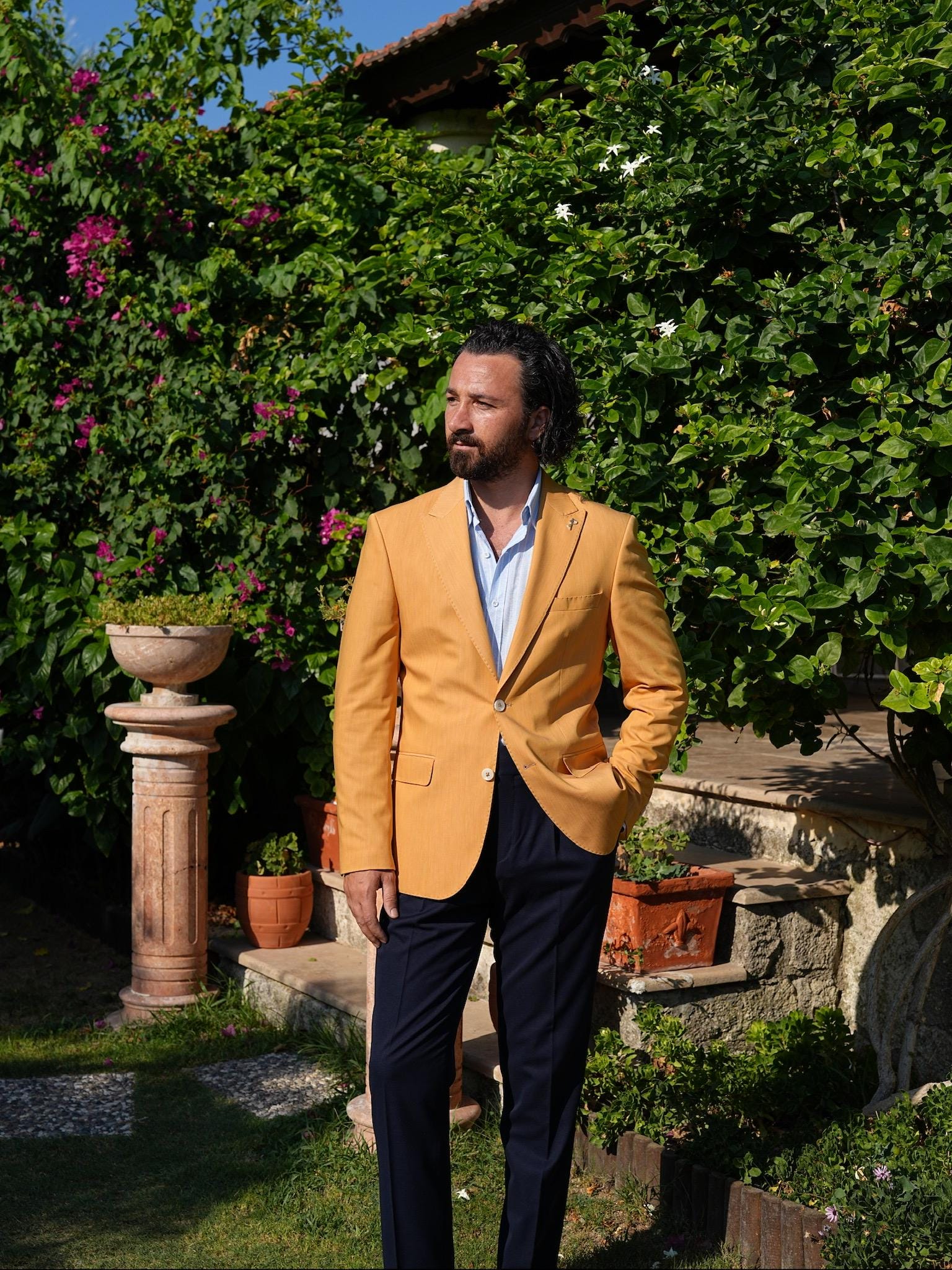 Mustard Blazer Men UK