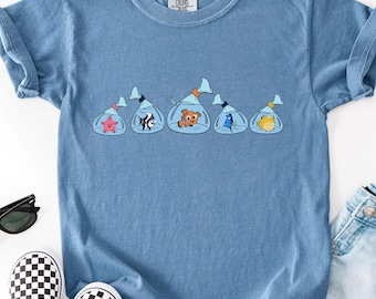 Comfort Colors® Finding Nemo and Friends Shirt, Disney Ocean Animals Tee for Kids, Dory Shirt, Disneyland Vacation Toddler T-Shirt