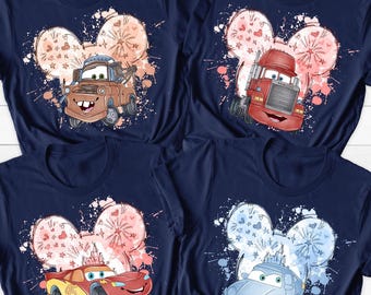 Disney Cars Shirt, Pixar Lightening McQueen Tee, Cars Movie Gift, Tow Mater T-Shirt, Disneyland Trip Family Shirt, Birthday Crew