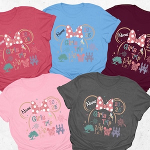 Disney Girls Trip Shirt, Girls Trip 2025, Disney Women Cruise Shirt, Disney Minnie Mouse Daisy Duck Bestie Shirt, Disney Vacation