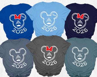 Camiseta personalizada de Disney Cruise Family Vacation 2025, camiseta grupal de Disney Cruise, camiseta a juego de Disney Cruise, Let's Cruise, camiseta de Disney