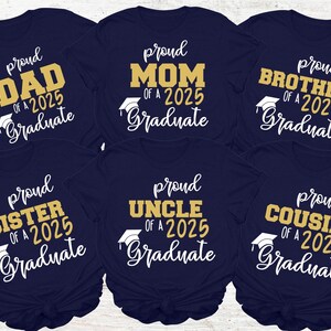 Proud Of A Class Of 2025 Graduate Shirt, Senior 2025 Mom and Dad Shirts, Custom Graduation Shirt, Family Graduation Shirts, Proud Family Tee